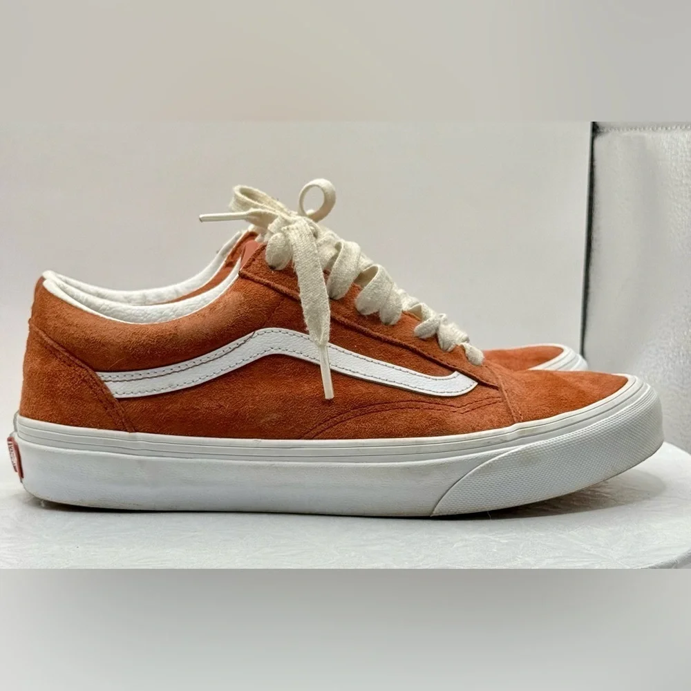 Vans Old‎ Skool Men's Suede Sneakers Burnt Orange Men Size 7 Women’s Size 8.5
